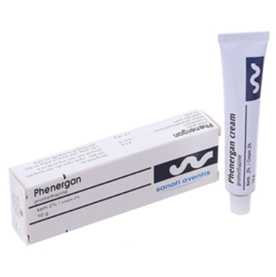 Phenergan cream for skin itching, superficial burns, insect stings 